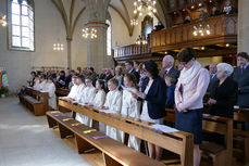 Feier der 1. Heiligen Kommunion in Sankt Crescentius (Foto: Karl-Franz Thiede)